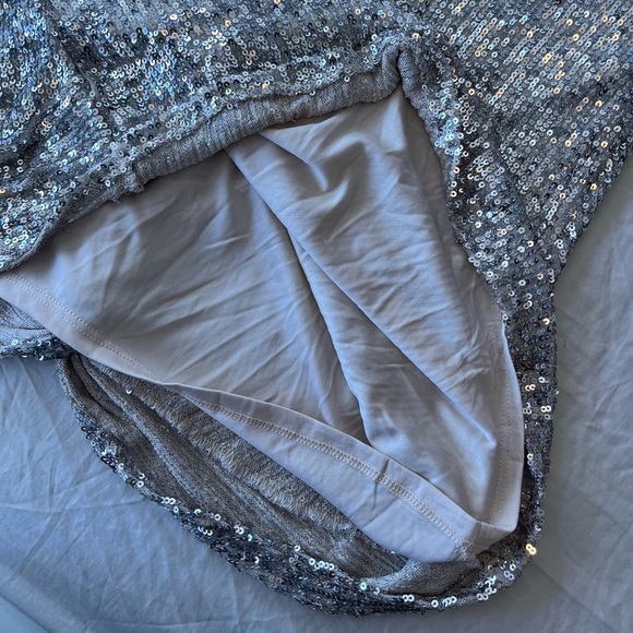 NWT Cable & Gauge Sequin Twist Front Blouse S Champagne - Picture 10 of 13